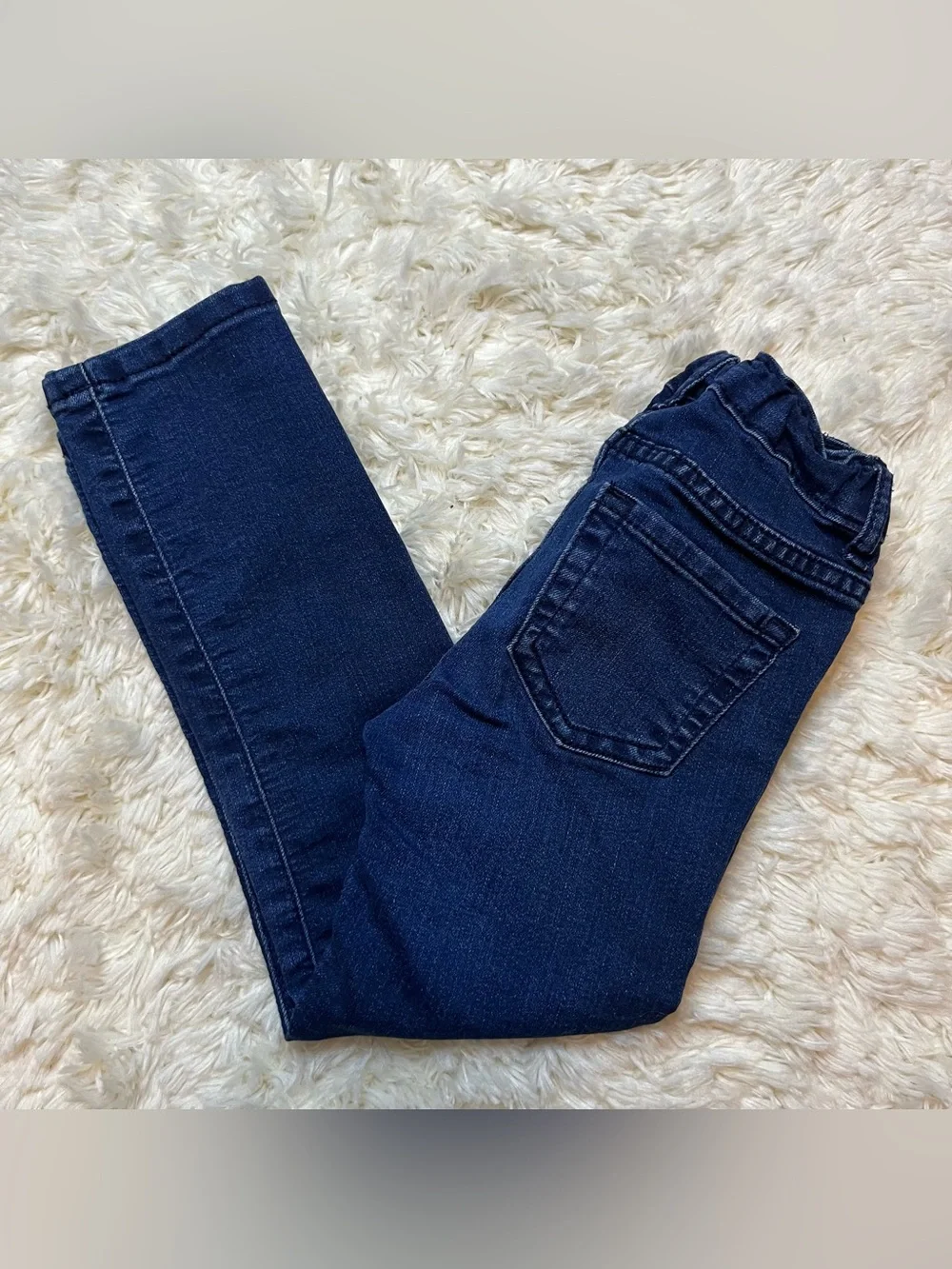 The Children's Place Girls Size 5T Super Skinny Denim Jeans Dark Blue